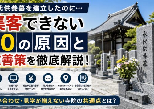 永代供養墓を建立したのに集客できない10の原因